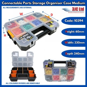 Connectable Parts Storage Organiser Case Medium